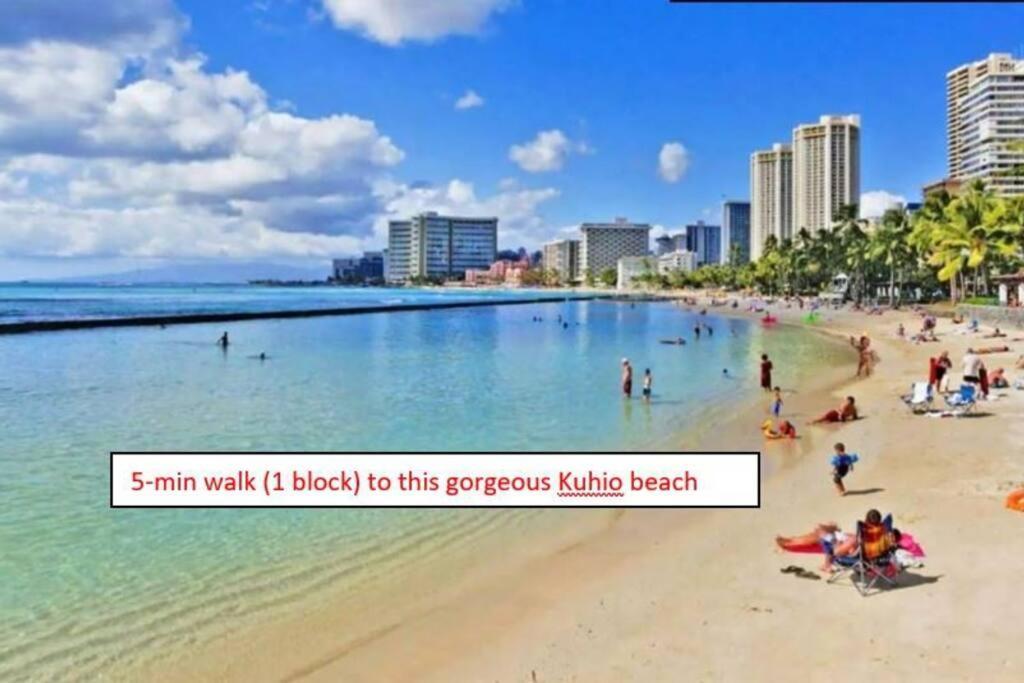 Huge Patio Washerdryer 1 Bedroom Banyan Free Parking 5 Min To Beach Honolulu Zewnętrze zdjęcie